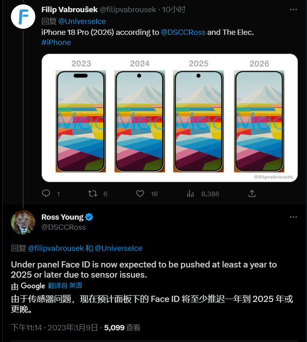 平阳苹果手机维修分享:屏下Face ID有什么优势？iPhone何时会有屏下Face ID？ 